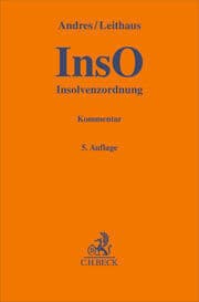 Cover von Insolvenzordnung (InsO)