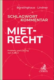 Cover von Schlagwortkommentar Mietrecht