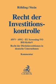 Cover von Recht der Investitionskontrolle