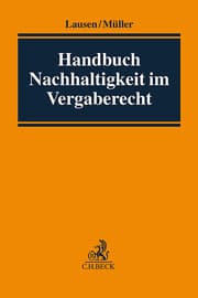 Cover von Handbuch Nachhaltigkeit im Vergaberecht