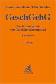 Cover von Gesetz zum Schutz von Geschäftsgeheimnissen. GeschGehG