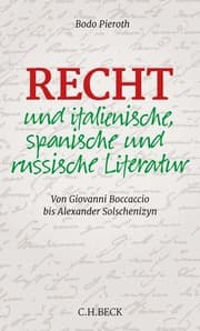 Cover von Recht und italienische, spanische und russische Literatur