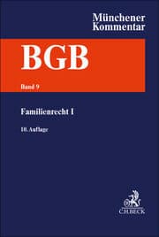 Cover von Münchener Kommentar zum Bürgerlichen Gesetzbuch Bd. 9: Familienrecht I,§§ 1297-1588, Versorgungsausgleichsgesetz, Gewaltschutzgesetz, Lebenspartnerschaftsgesetz
