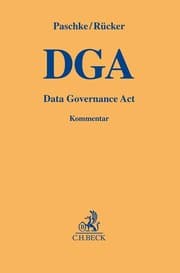 Cover von Data Governance Act/DGA
