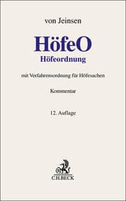 Cover von Höfeordnung. HöfeO