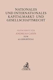 Cover von Nationales und Internationales Kapitalmarkt- und Gesellschaftsrecht