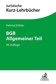 Cover von BGB Allgemeiner Teil