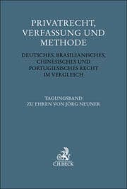 Cover von Privatrecht, Verfassung und Methode