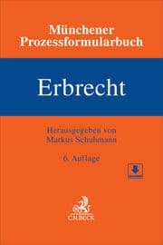 Cover von Münchener Prozessformularbuch Erbrecht