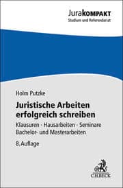 Cover von Juristische Arbeiten erfolgreich schreiben