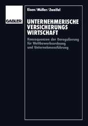 Cover von Unternehmerische Versicherungswirtschaft