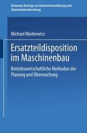 Cover von Ersatzteildisposition im Maschinenbau