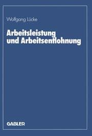 Cover von Arbeitsleistung und Arbeitsentlohnung