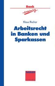 Cover von Arbeitsrecht in Banken und Sparkassen