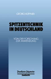 Cover von Spitzentechnik in Deutschland