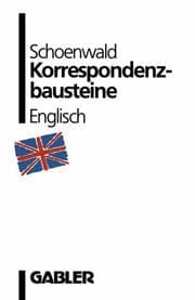 Cover von Korrespondenzbausteine Englisch