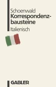 Cover von Korrespondenzbausteine Italienisch