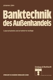 Cover von Banktechnik des Außenhandels
