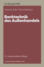 Cover von Banktechnik des Außenhandels