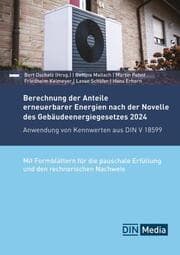 Cover von Berechnung der Anteile erneuerbarer Energien nach der Novelle des Gebäudeenergiegesetzes 2024