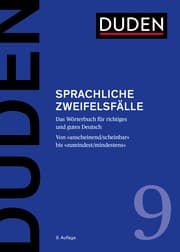 Cover von Duden - Sprachliche Zweifelsfälle