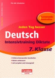 Cover von Deutsch Intensivtraining Diktate 7. Klasse
