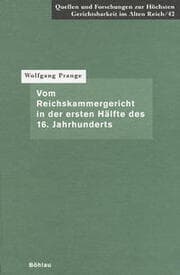 Cover von Vom Reichskammergericht in der ersten Hälfte des 16. Jahrhunderts