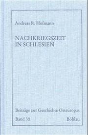 Cover von Die Nachkriegszeit in Schlesien
