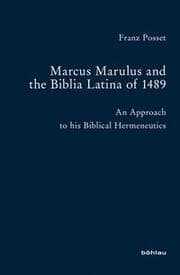 Cover von Marcus Marulus and the Biblia Latina of 1489
