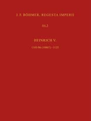 Cover von J. F. Böhmer, Regesta Imperii