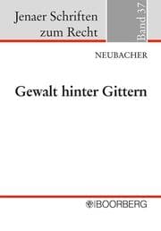 Cover von Gewalt hinter Gittern
