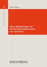 Cover von Neue Bedrohungen für die Persönlichkeitsrechte von Sportlern