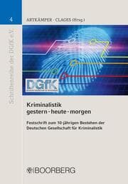 Cover von Kriminalistik gestern - heute - morgen