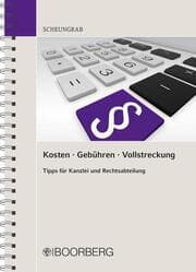 Cover von Kosten - Gebhren - Vollstreckung