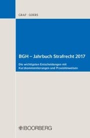 Cover von BGH - Jahrbuch Strafrecht 2017