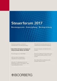 Cover von Steuerforum 2017 Beratungspraxis - Gesetzgebung - Rechtsprechung