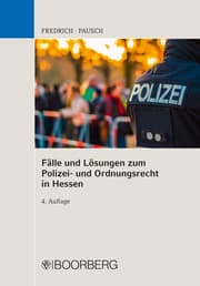 Cover von Fälle u. Lösungen zum Polizei- und Ordnungsrecht in Hessen