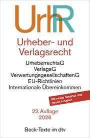 Cover von Urheber- und Verlagsrecht