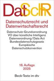 Cover von Datenschutzrecht und Datenwirtschaftsrecht (DatSchR)