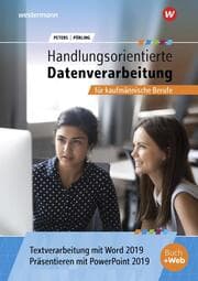 Cover von Handlungsorientierte Textverarbeitung und Präsentation mit Word und PowerPoint 2019 für kaufmännische Berufe