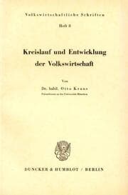 Cover von Kreislauf und Entwicklung der Volkswirtschaft.