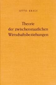 Cover von Theorie der zwischenstaatlichen Wirtschaftsbeziehungen.
