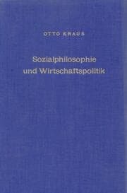Cover von Sozialphilosophie und Wirtschaftspolitik.