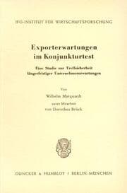 Cover von Exporterwartungen im Konjunkturtest.