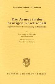 Cover von Die Armut in der heutigen Gesellschaft.