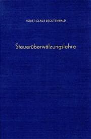 Cover von Steuerüberwälzungslehre.