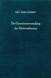 Cover von Die Gewinnverwendung der Unternehmung.