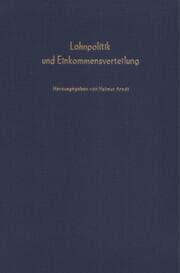 Cover von Lohnpolitik und Einkommensverteilung.