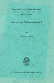 Cover von Gab es eine Zunftdemokratie?