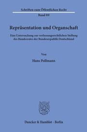 Cover von Repräsentation und Organschaft.